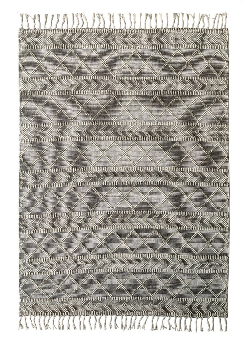 Handmade woven rug area rug for bedroom livig room carpet Woven rug natural and white color rug srn-015