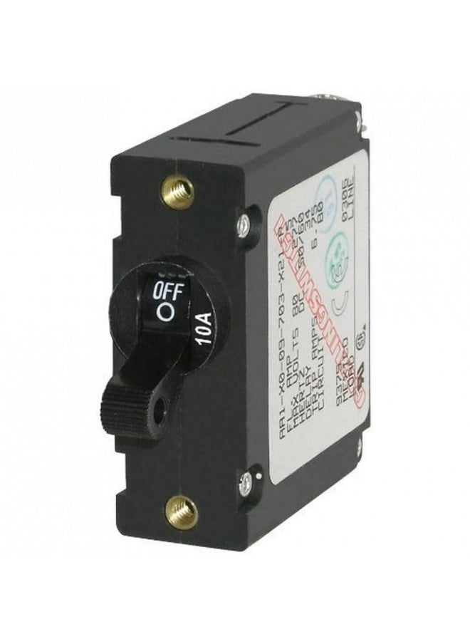 Blue Sea Systems 7204 AC/DC Single Pole Magnetic World Circuit Breaker,Black