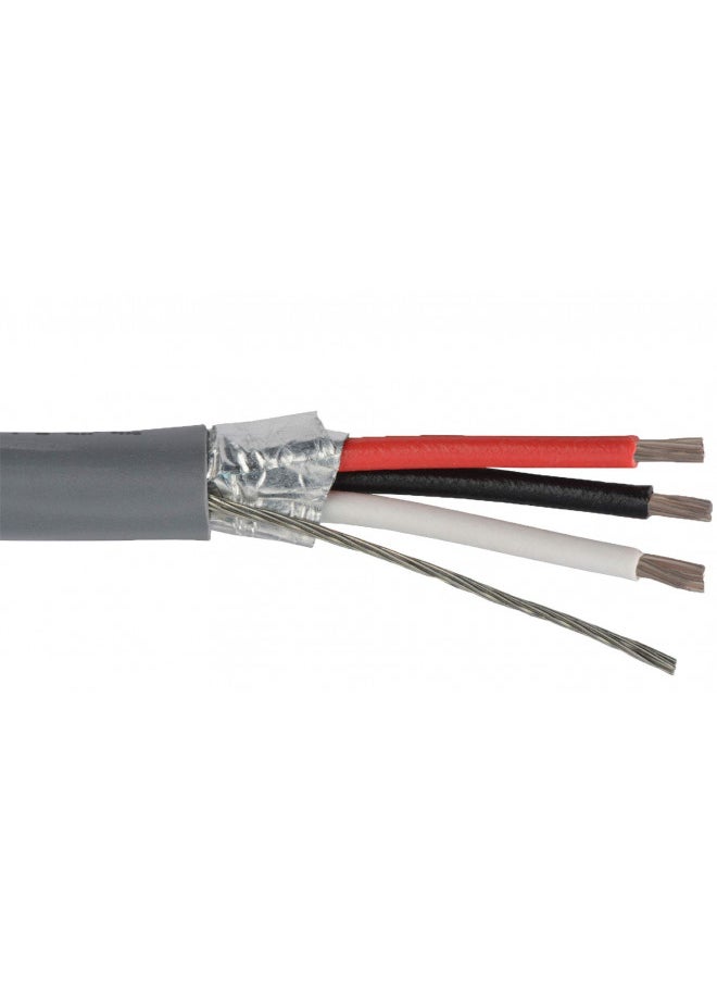 JAMECO VALUEPRO 5576-100 Multi-Conductor Cable 3 Conductor 22AWG Stranded Shielded PVC Jacket 100 Feet, Red