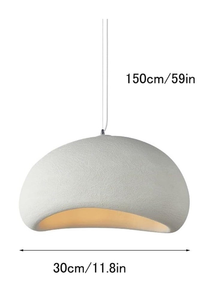 Nordic Minimalist Oval Pendant Light White Color