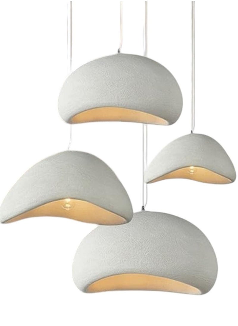 Nordic Minimalist Oval Pendant Light White Color