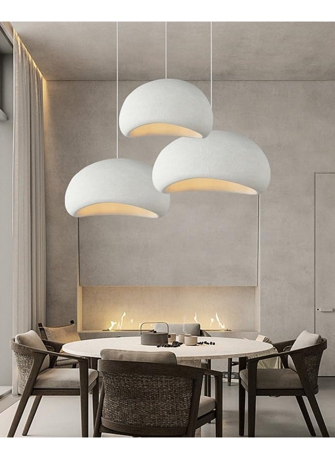 Nordic Minimalist Oval Pendant Light White Color