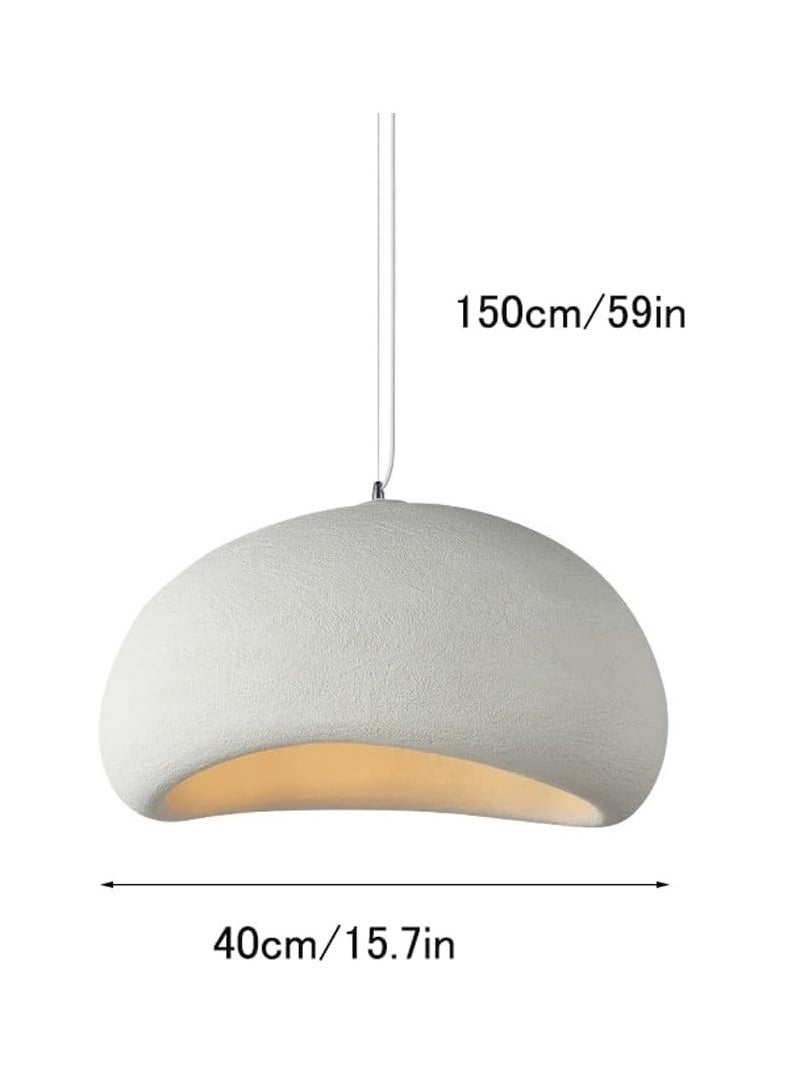 Nordic Minimalist Oval Pendant Light White Color