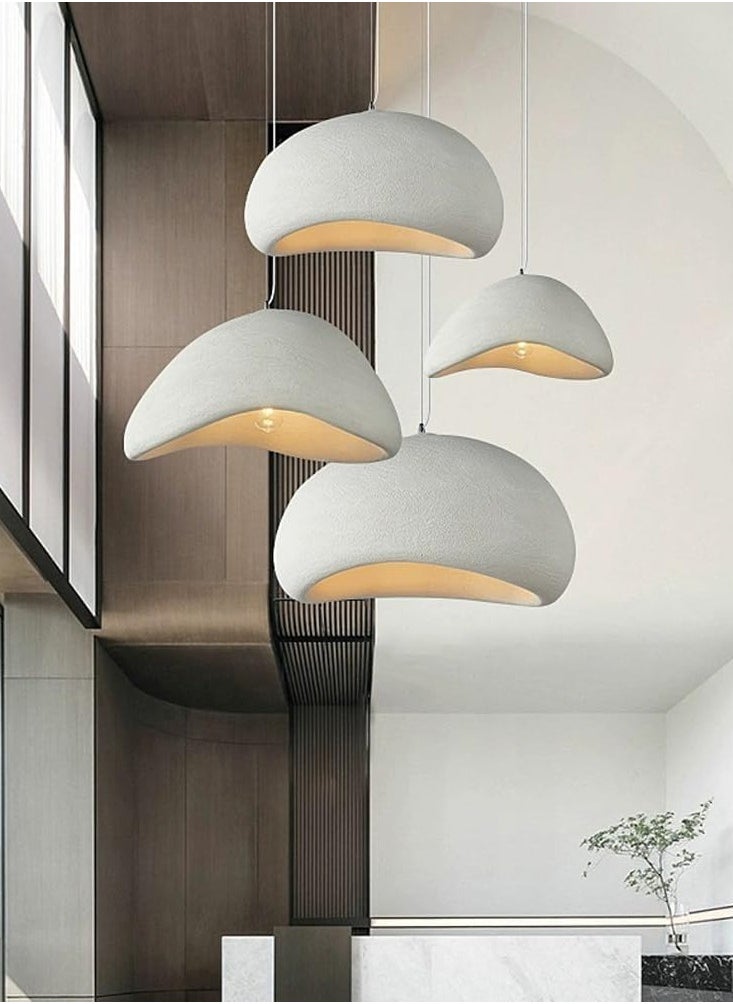 Nordic Minimalist Oval Pendant Light White Color