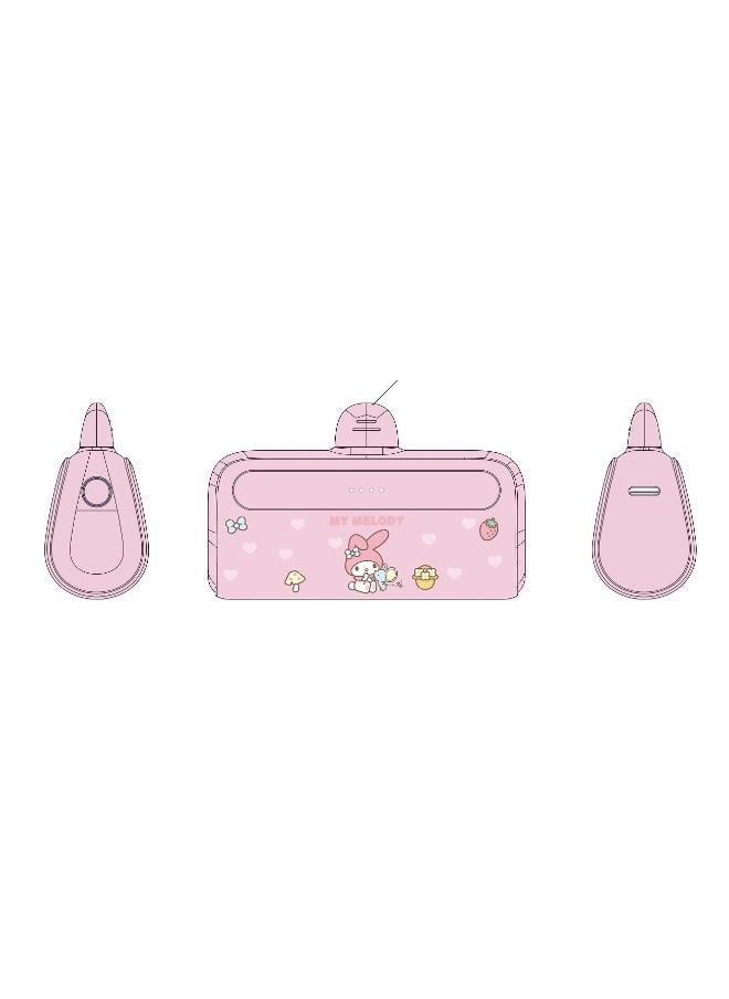 Sanrio characters 4500mAh Plug-in Type-C Power Bank(My Melody)  Model: F69