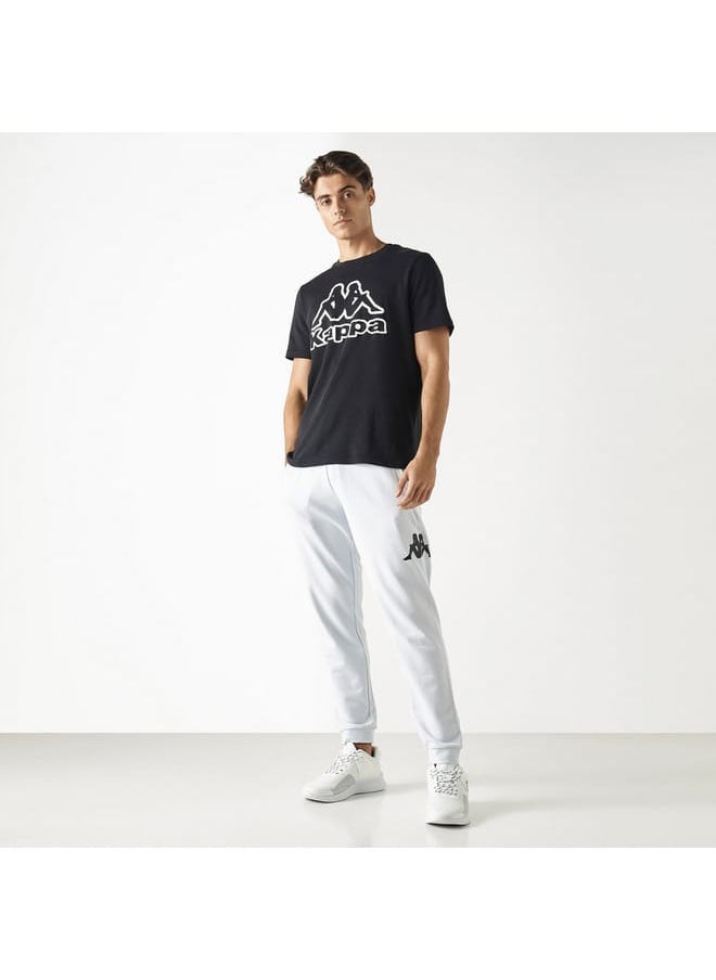 Kappa Logo Detail Joggers with Pockets and Drawstring Closure