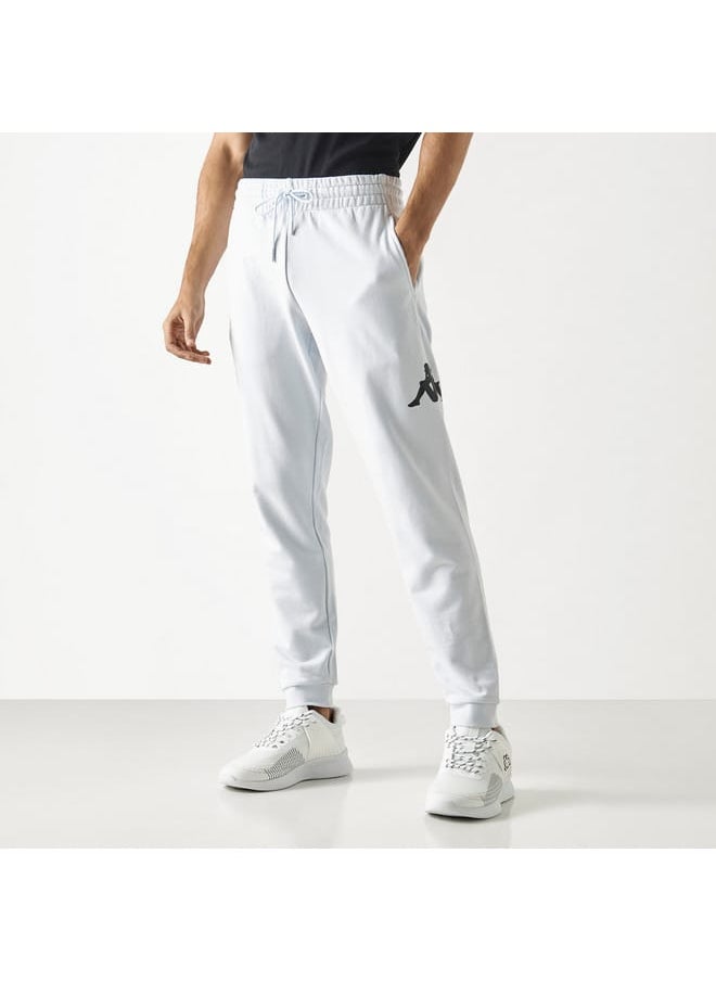 Kappa Logo Detail Joggers with Pockets and Drawstring Closure