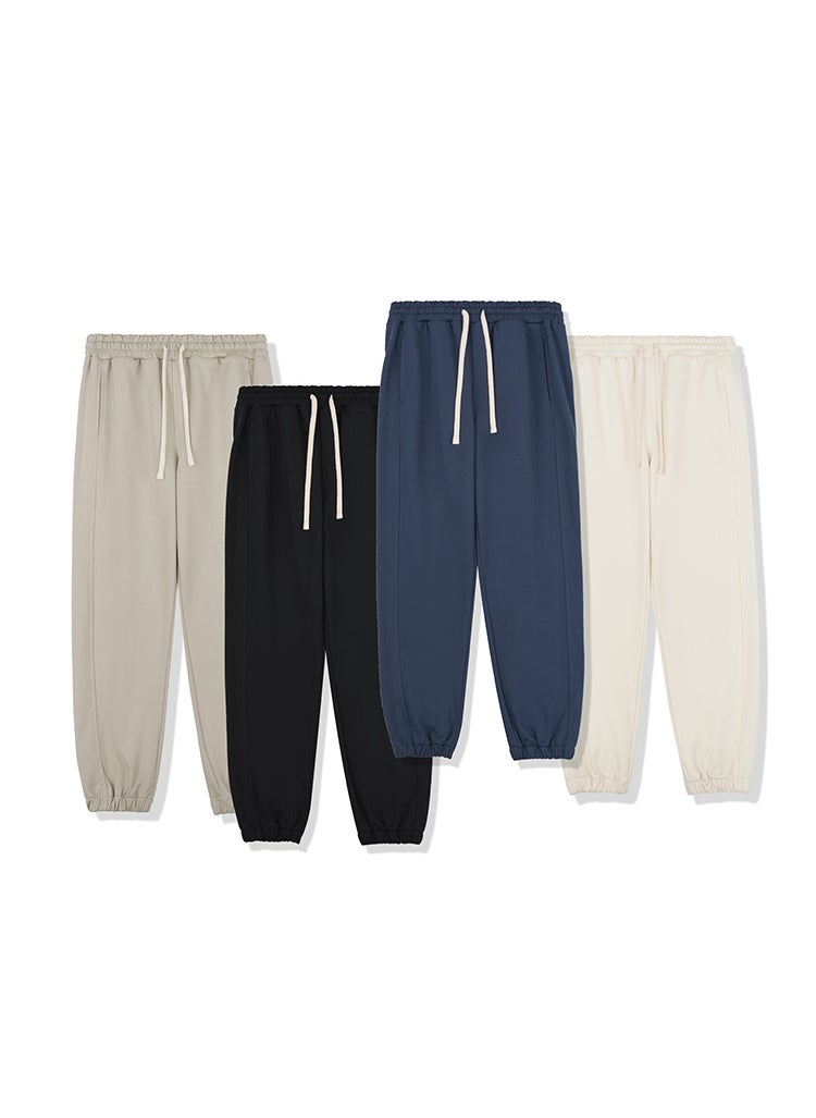 2024 Fall 450G Terry Joggers Unisex Comfort Casual Pants Black