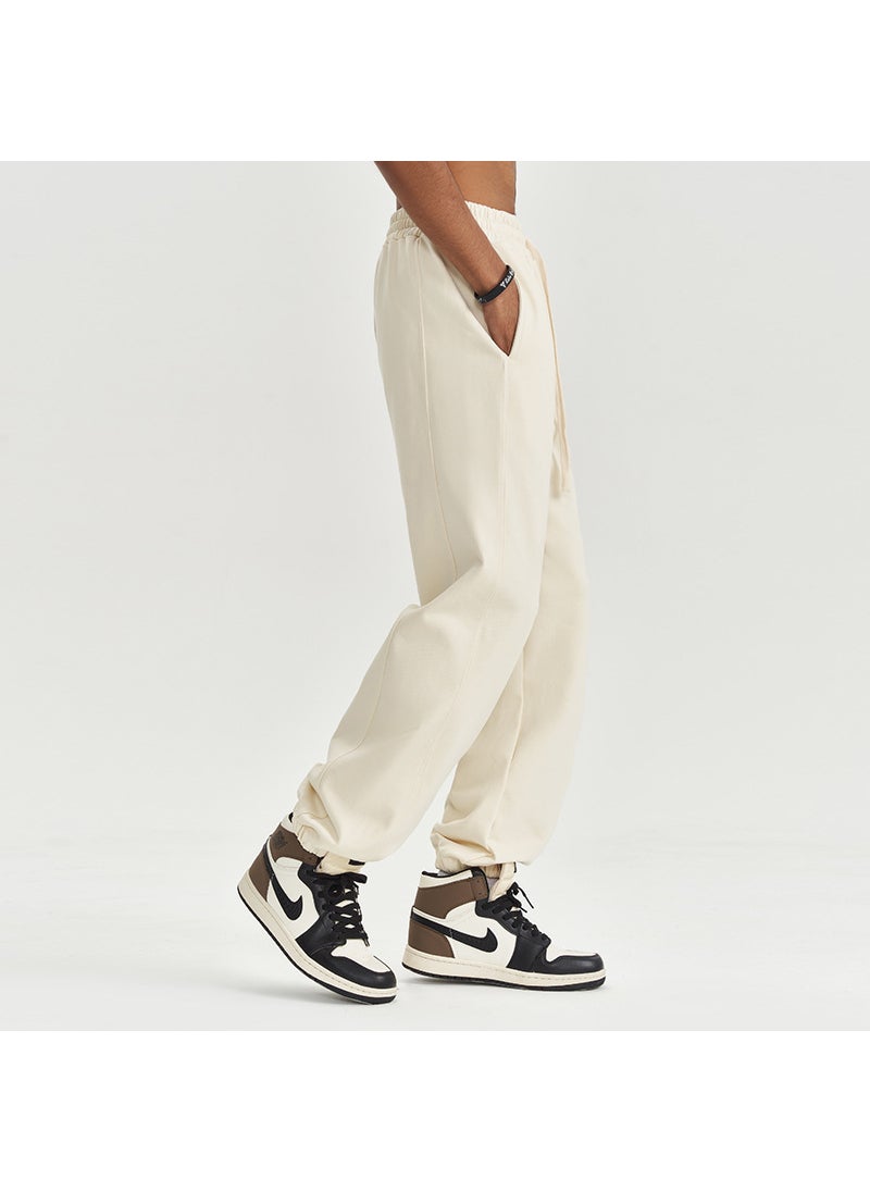 2024 Fall 450G Terry Joggers Unisex Comfort Casual Pants Apricot