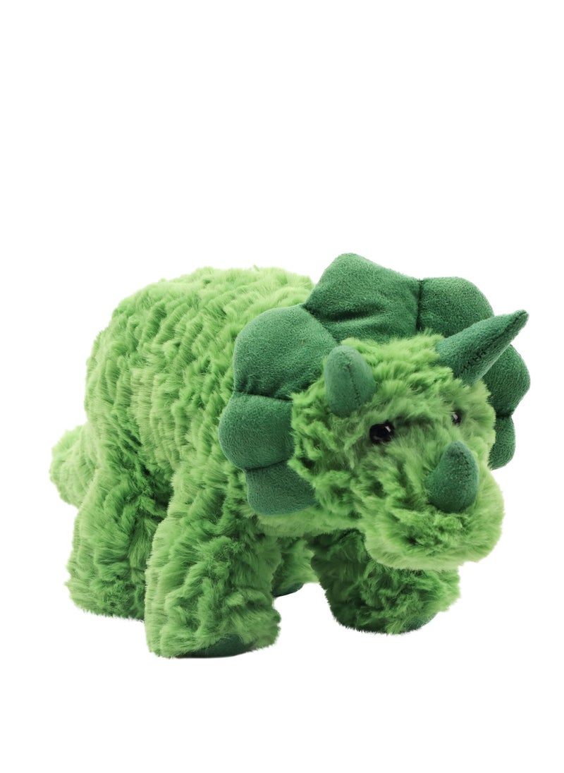 Soft Triceratops Stuffed Animal Soft Plushie Dinosaur Plush Toy Adorable Gift for Boys Girls Kids Toddlers, Green, 15''