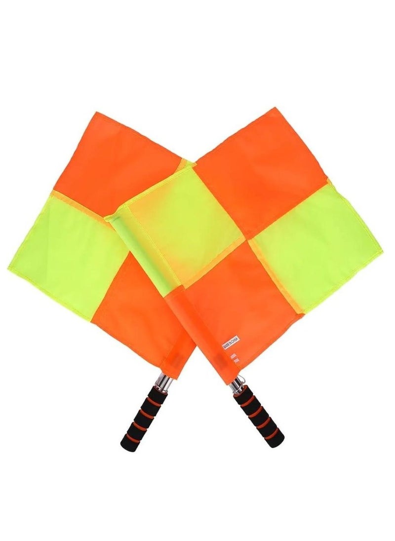 Men's Soccer Referee Uniform Short Sleeve Pro Referee Soccer Jersey - Includes Soccer Flag, Referee Card & Whistle
