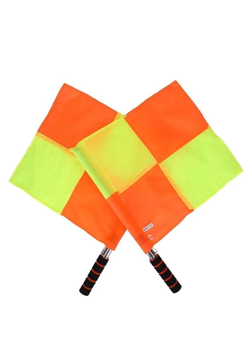 Men's Soccer Referee Uniform Short Sleeve Pro Referee Soccer Jersey - Includes Soccer Flag, Referee Card & Whistle