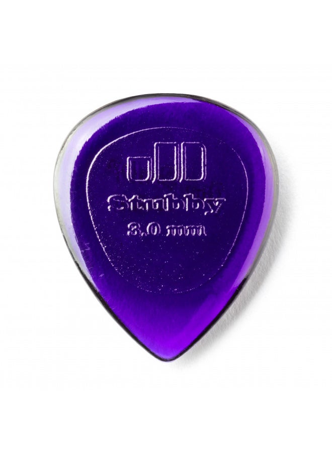 JIM DUNLOP 474P3.0 Stubby®, Dark Purple, 3.0mm, 6/Player's Pack