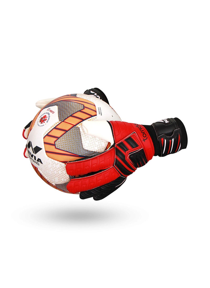 Raptor Torrido Football Goalkeeper Gloves | Size: Medium | Material: PVC Latex Foam | Superior Grip | For Goalie