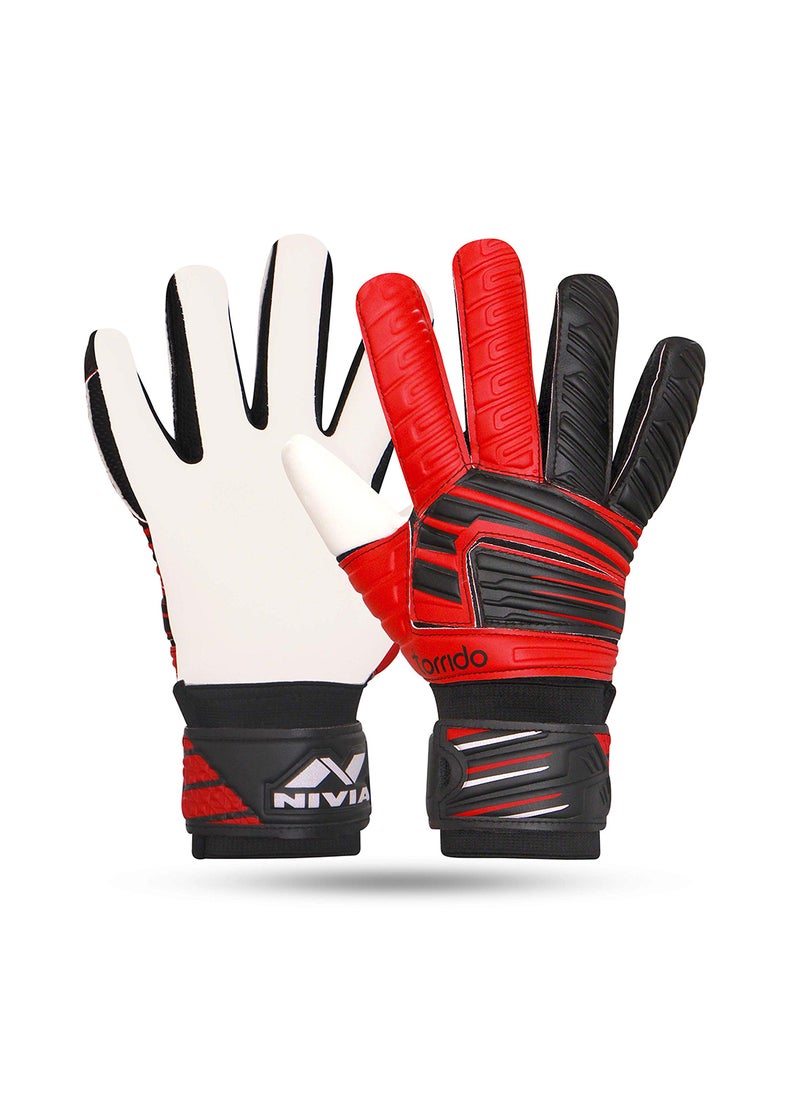 Raptor Torrido Football Goalkeeper Gloves | Size: Medium | Material: PVC Latex Foam | Superior Grip | For Goalie