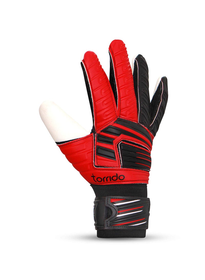 Raptor Torrido Football Goalkeeper Gloves | Size: Medium | Material: PVC Latex Foam | Superior Grip | For Goalie