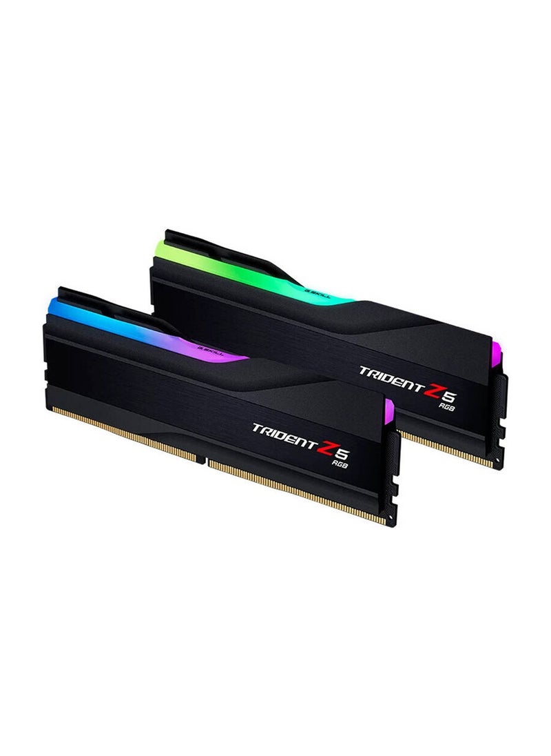 G.Skill Trident Z5 RGB Series 32GB (2x16GB) DDR5 Dual Channel Desktop Memory Kit, 6000 MT/s Memory Speed, CL32-38-38-96 Latency, 1.35 Voltage, Intel XMP, 288-Pin | F5-6000J3238F16GX2-TZ5RK