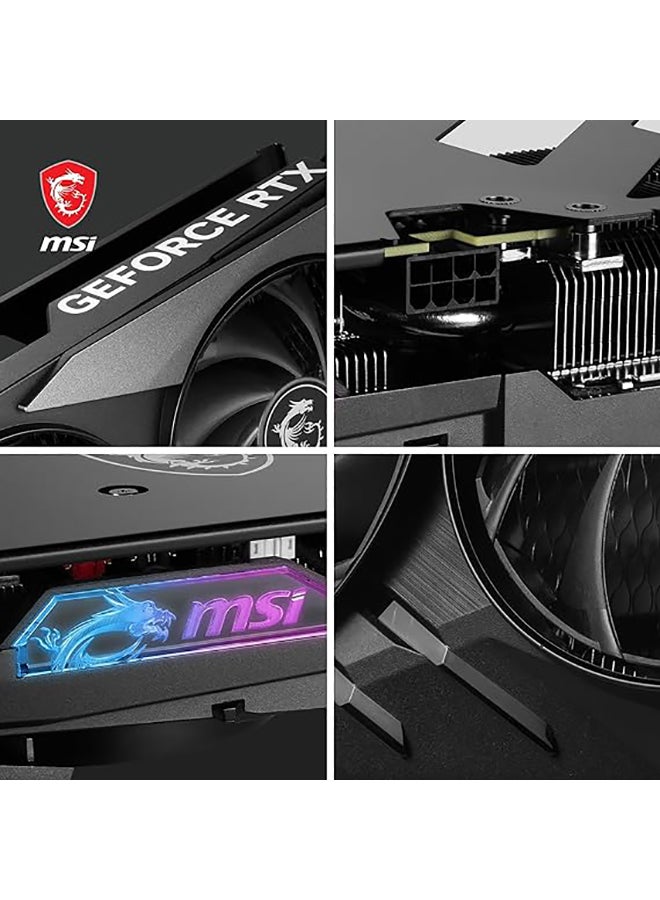 GeForce RTX 4060 Ti Gaming X Slim Graphics Card, 16GB GDDR6 128-bit Memory, 2670 MHz Boost Clock, 18 Gbps Memory Speed, 4352 CUDA Cores, PCI E Gen 4 x 8, HDMI / DP Ports | 912-V517-002 Black