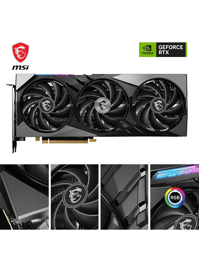 GeForce RTX 4060 Ti Gaming X Slim Graphics Card, 16GB GDDR6 128-bit Memory, 2670 MHz Boost Clock, 18 Gbps Memory Speed, 4352 CUDA Cores, PCI E Gen 4 x 8, HDMI / DP Ports | 912-V517-002 Black