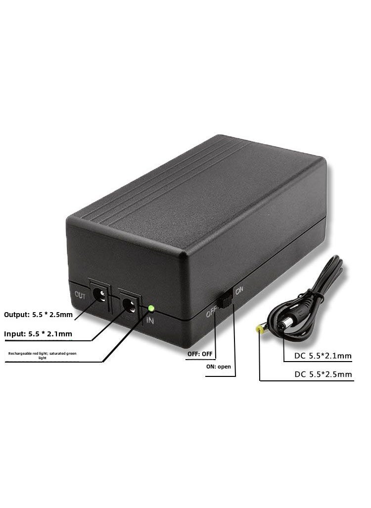 5V9V12V router cat ups uninterruptible power supply monitoring power outage continuous power charging treasure backup emergency power supply 12v2A 57.72WH = 15600 mA with 50cm standard connection line