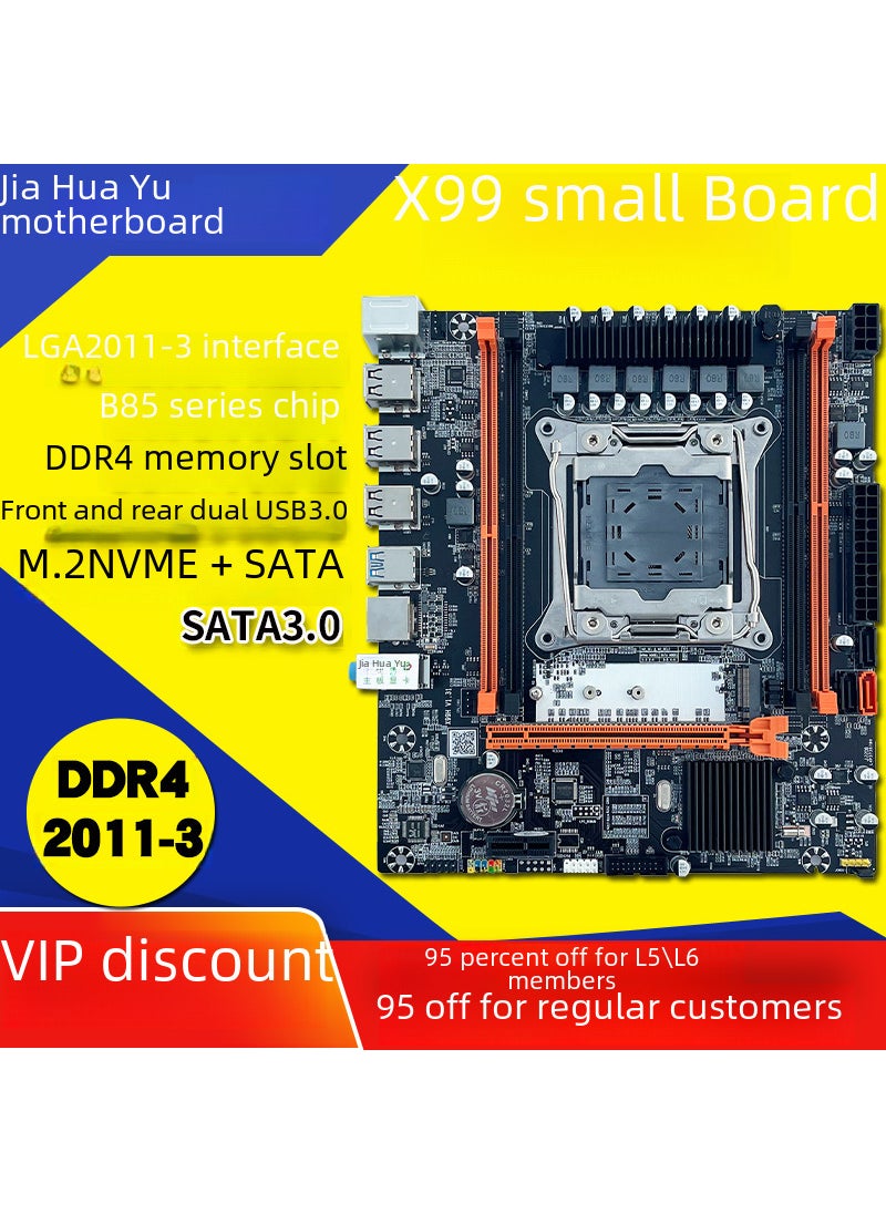 X99 computer motherboard DDR4 server LGA2011-3 pin E5 CPU v3 v4 M.2 small board B85 chip H