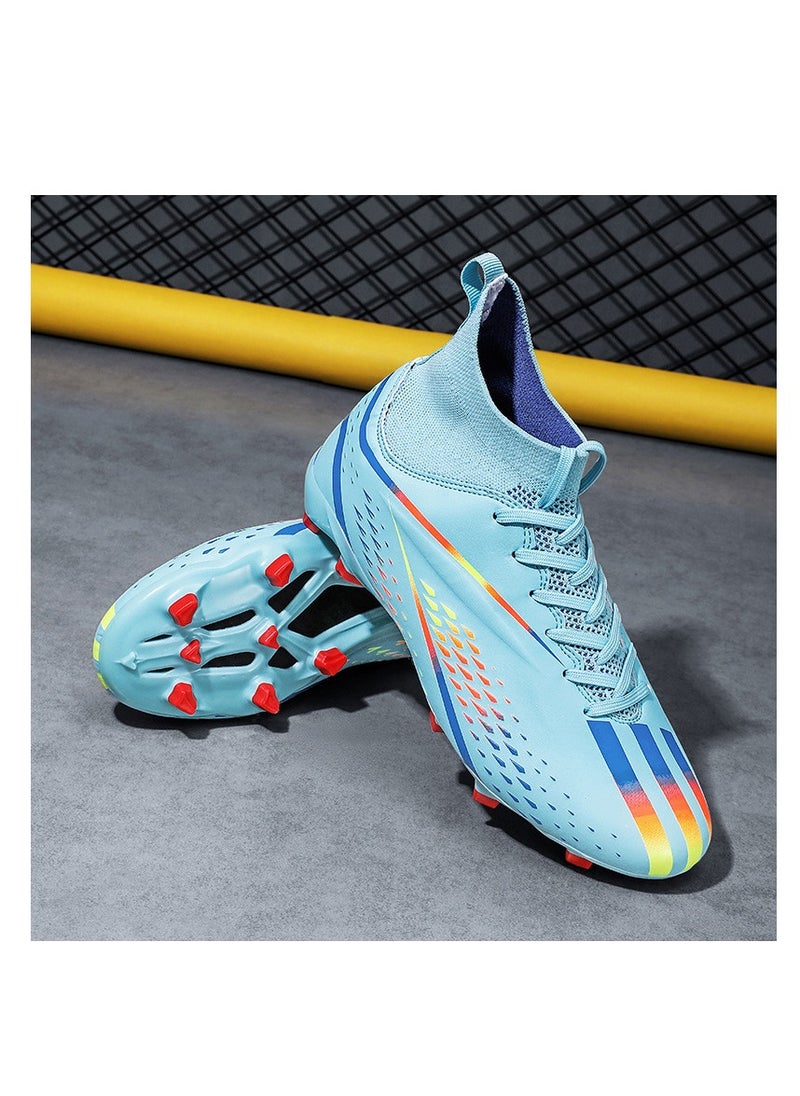 Spike Sneakers TF Training Shoes Football Shoes Non-slip (Spike Bright Moon)33