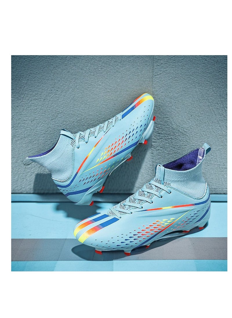 Spike Sneakers TF Training Shoes Football Shoes Non-slip (Spike Bright Moon)44