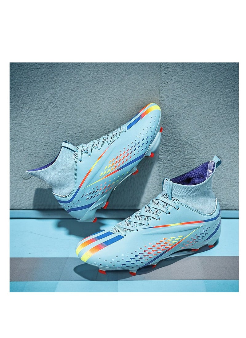 Spike Sneakers TF Training Shoes Football Shoes Non-slip (Spike Bright Moon)41