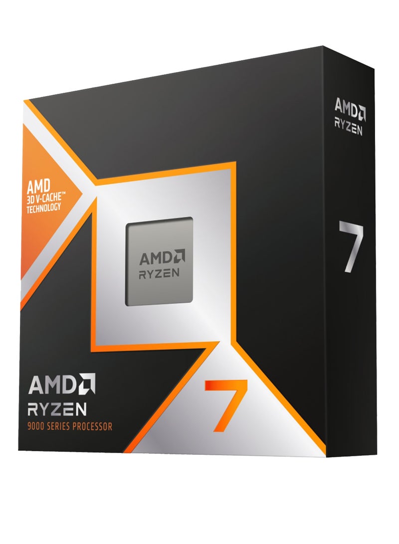 Ryzen 7 9800X3D Processor – 8 Cores, 16 Threads, 4.7 GHz Base, Up to 5.2 GHz Boost, 96MB L3 Cache, Zen 5 Architecture, AM5 Socket, TSMC 4nm Technology, PCIe 5.0, Precision Boost Overdrive, Unlockable for Overclocking, 120W TDP | 100-100001084WOF Grey