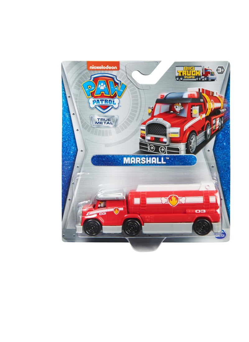 True Metal Marshall Collectible Die-Cast Toy, Big Truck Pups Series 1:55 Scale