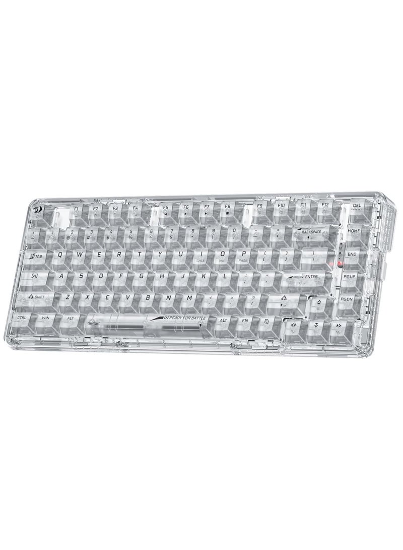 K649 PRO 78% Wireless Gasket RGB Gaming Keyboard ,Translucent Custom Switch