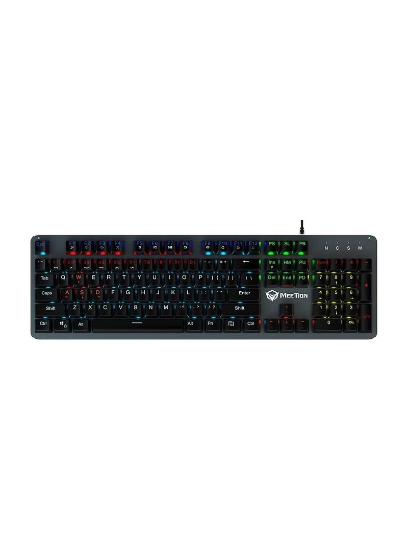 Meetion Basic Mechanical Gaming Keyboard Mk007, Black, Mt-Mk007