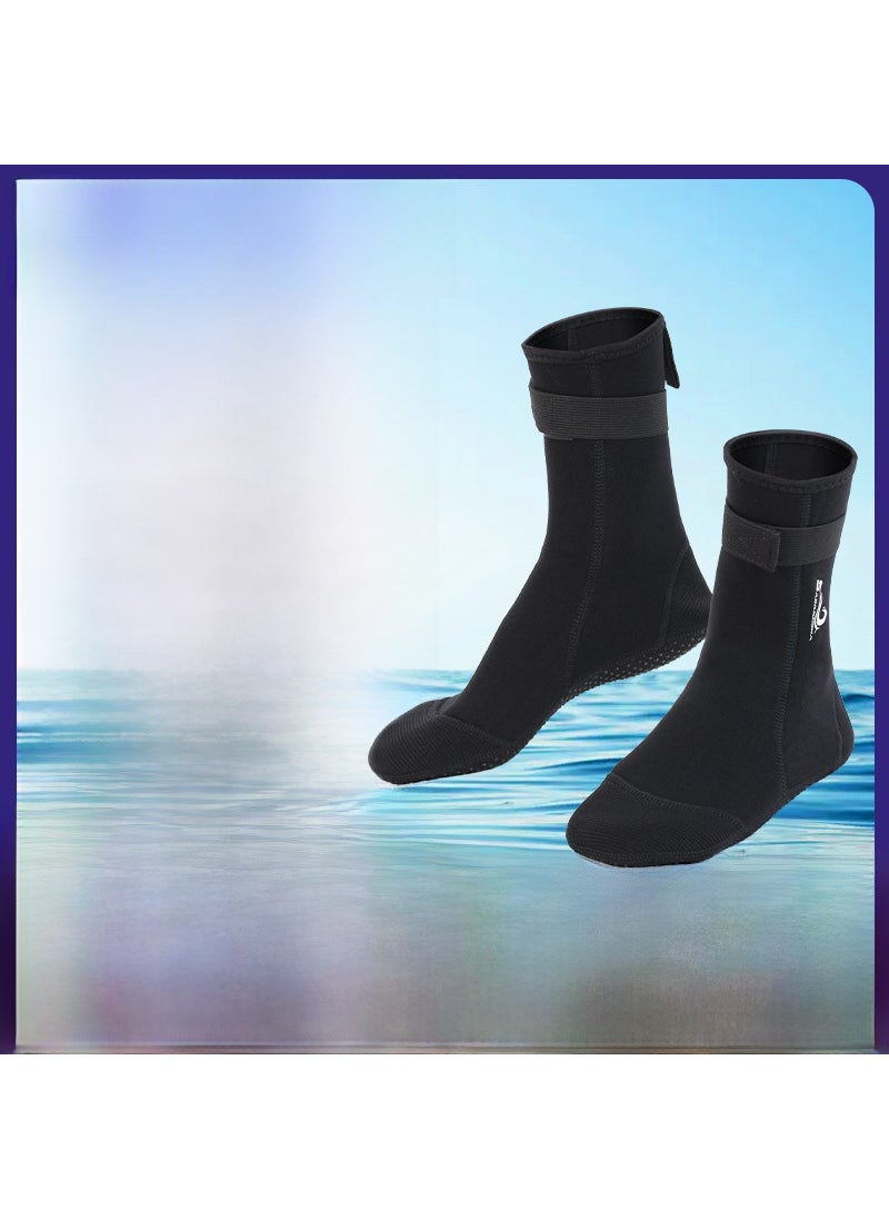 Thickened Diving Socks Anti-Slip Unisex Water Sports Black