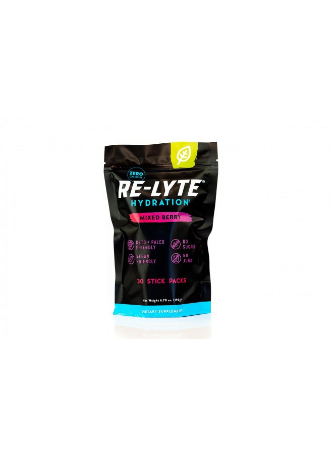 Redmond Re-Lyte Electrolyte Drink Mix (Mixed Berry) 30 Stick Pack