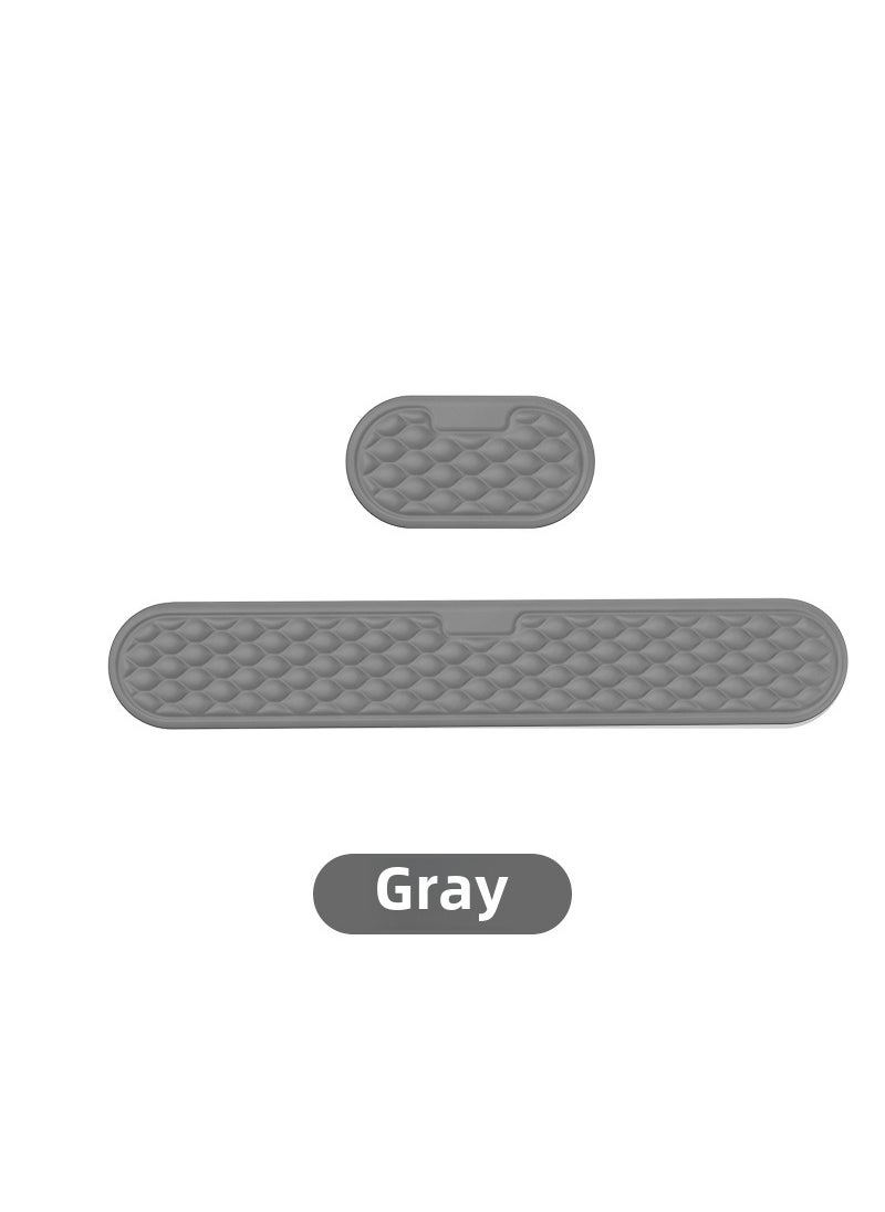 Ergonomic Memory Foam Keyboard Wrist RestWater ripple gray large + small size Water ripple gray large + small size