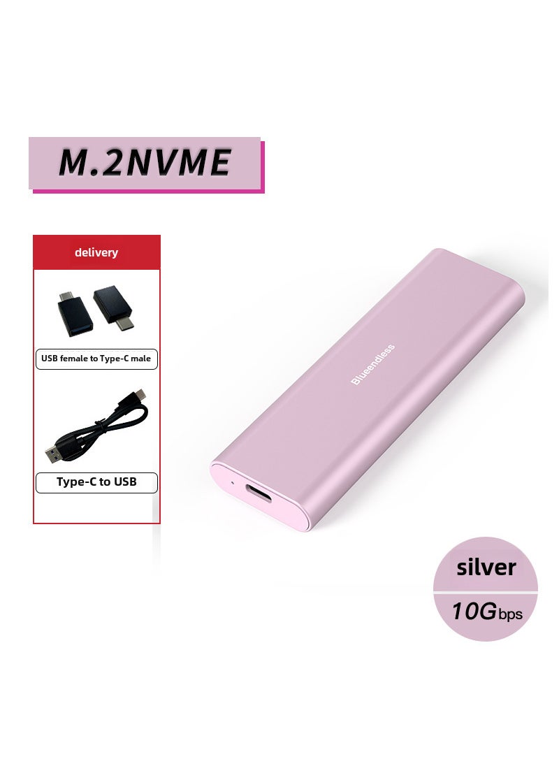 M.2 NVMe SSD Enclosure USB3.1 Gen2 Laptop External Case 2815N pink free installation