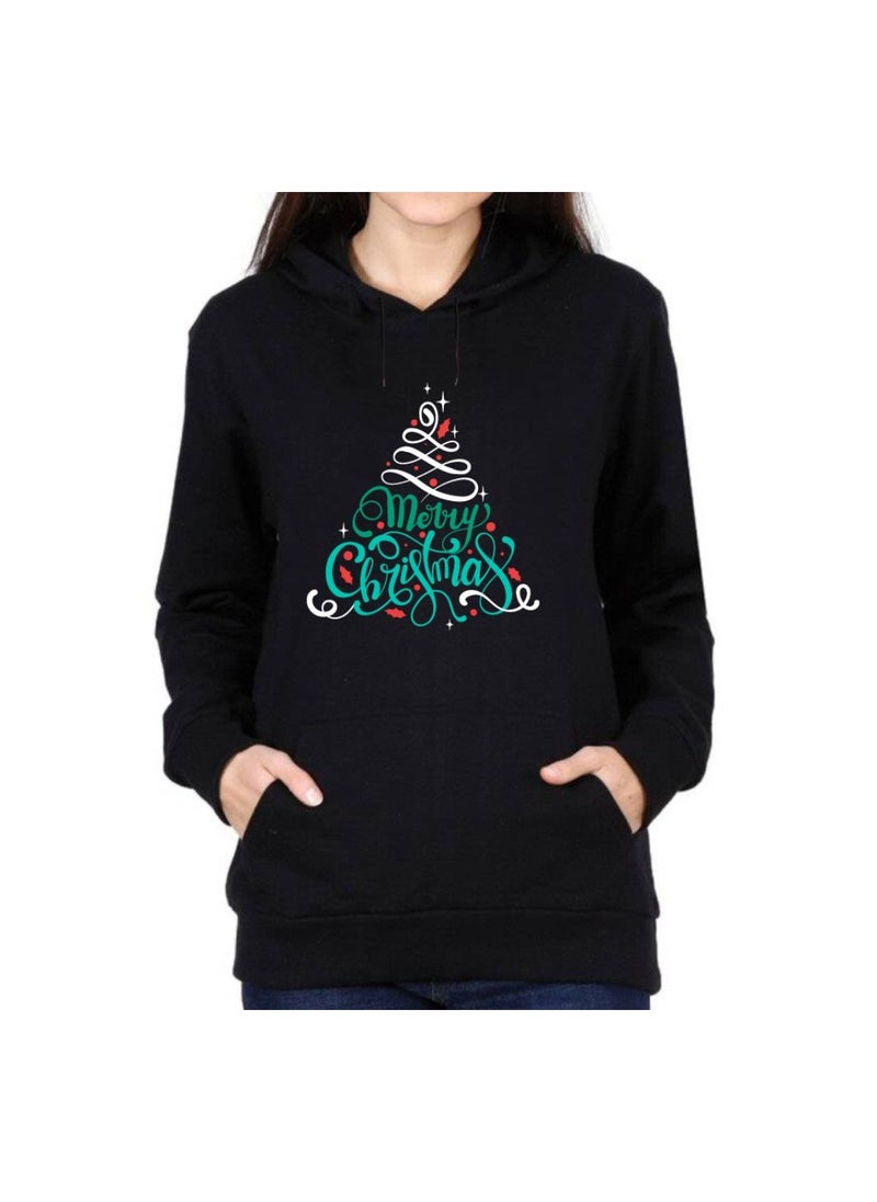 Christmas Hoodies For Women–Soft Cotton Pullover Hoodie With Drawstring–Long Sleeve Hoodie For Winter–Ideal For Holiday Celebrations,Casual Wear