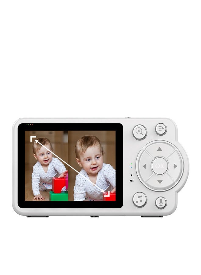 2.8-Inch Baby Monitor with Temperature Detection, Night Vision, and Lullaby Function