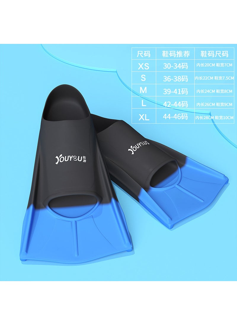 Professional Swim Fins for Kids and Adults Navy blue