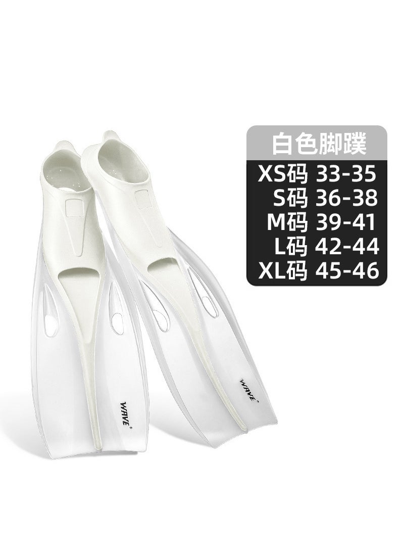 WAVE Professional Snorkeling Gear Set for Adults White Transparent