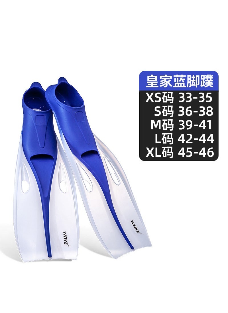 WAVE Professional Snorkeling Gear Set for Adults Royal blue transparent