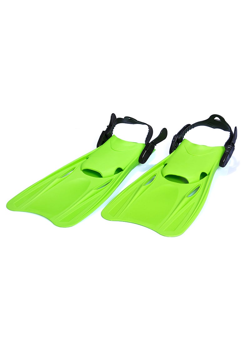 Adjustable High-End Swim Fins for Adults and Kids Green