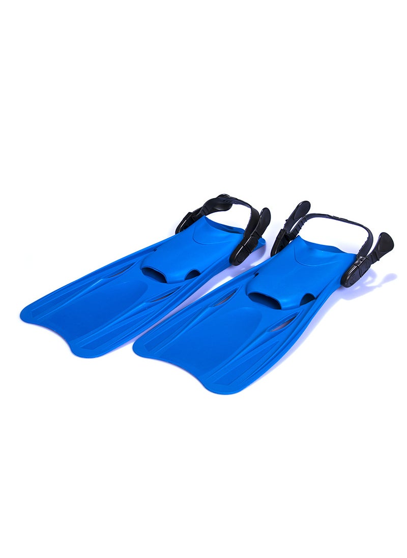 Adjustable High-End Swim Fins for Adults and Kids Blue