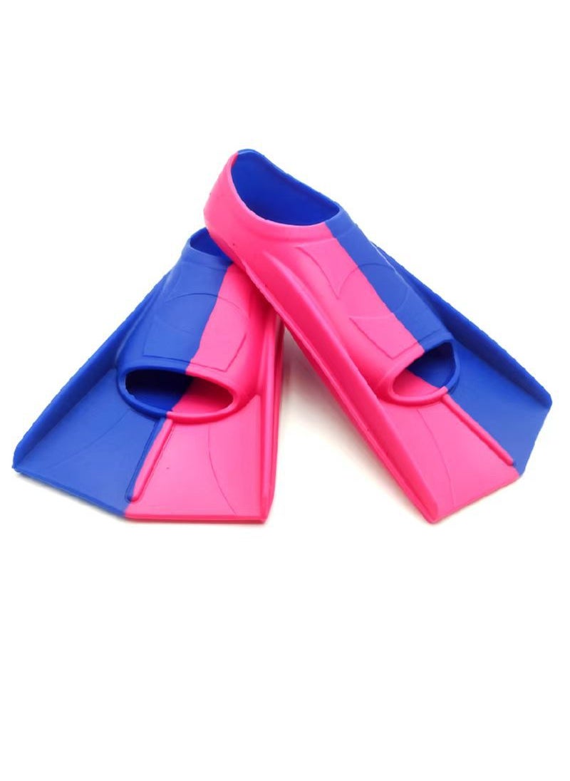 Professional Silicone Swim Fins for Snorkeling Blue Red