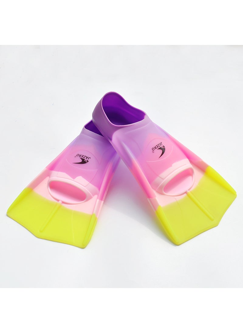 Silicone Swim Fins Unisex Training Flipper Color pink