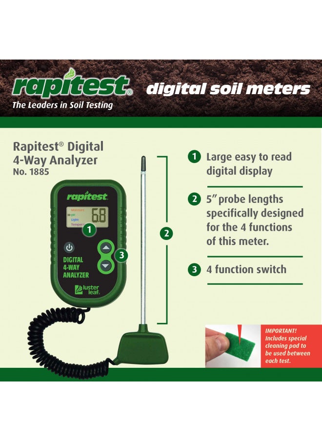 Luster Leaf 1885 Digital 4-Way Analyzer