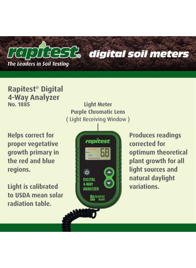 Luster Leaf 1885 Digital 4-Way Analyzer