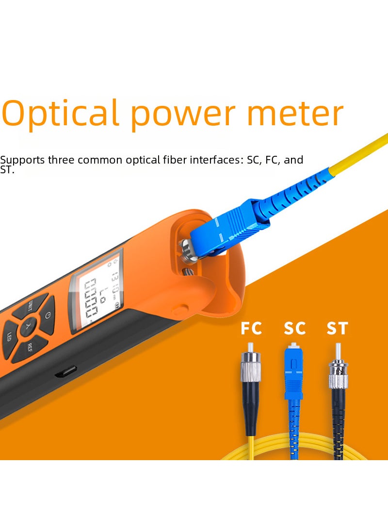 G10 optical power meter optical fiber optical attenuation tester mini high precision optical power meter rechargeable radio and television Universal