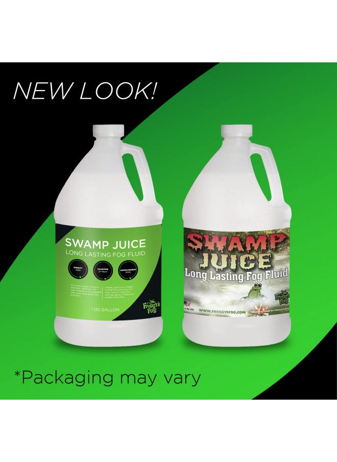 Froggy's Fog Swamp Juice, Ridiculously Long-Lasting Fog Fluid with 2-3 Hour Hang Time for Professional and Home Haunters, Theatrical Effects, and DJs, 1 Gallon