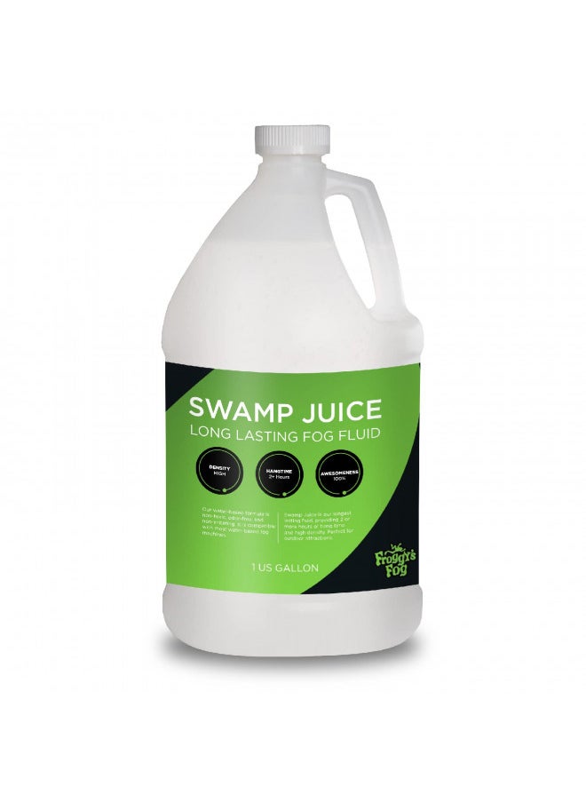 Froggy's Fog Swamp Juice, Ridiculously Long-Lasting Fog Fluid with 2-3 Hour Hang Time for Professional and Home Haunters, Theatrical Effects, and DJs, 1 Gallon